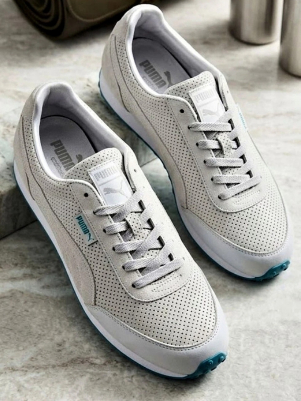 VTG Y2K Puma"Eco Ortho Lite" H Street Etoile Lifestyle Grey Blue Sneakers (9.5)